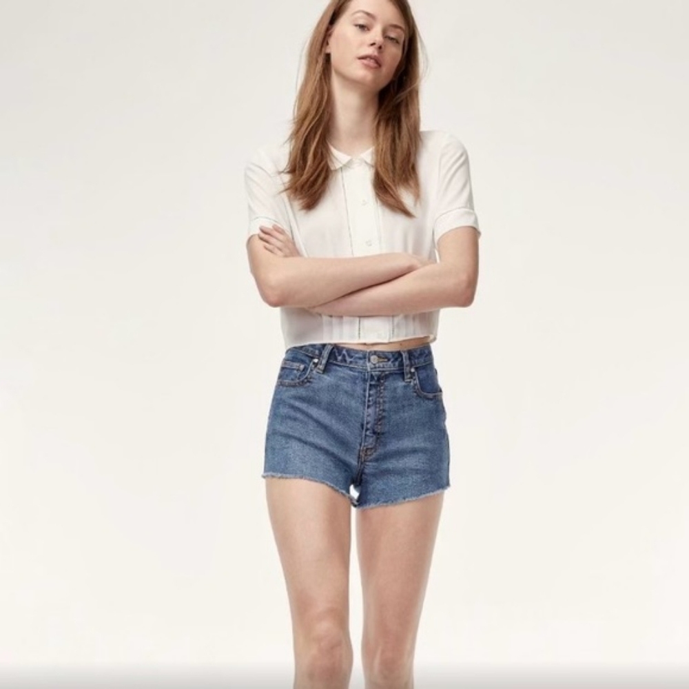 Sunday Best High Rise Denim Shorts